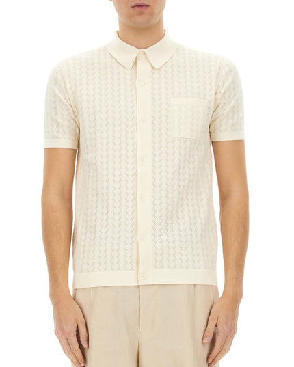 PERFORATED COTTON KNIT SHIRT