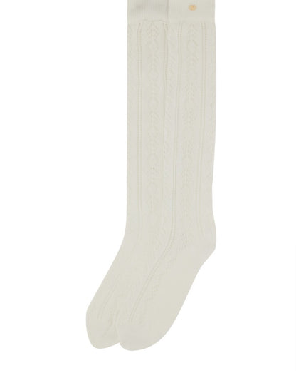 PERFORATED COTTON SOCKS WITH VLOGO