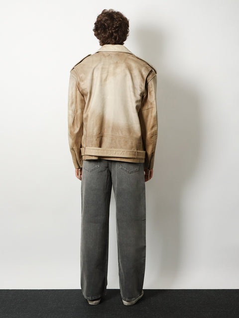 Phoebe Over leather jacket