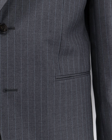 Pinstriped wool blazer