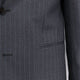 Pinstriped wool blazer