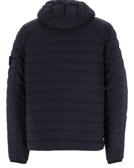 Stone Island | Daunenjacke mit Kapuze | Blau | Herren
