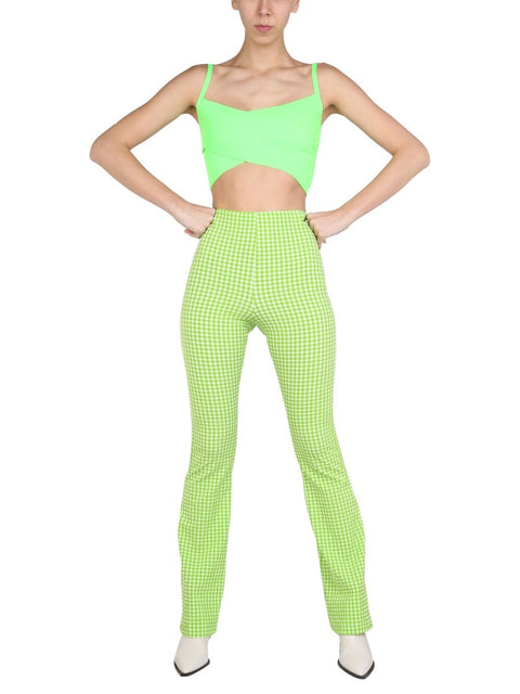 PLAID PATTERN PANTS