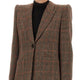 PLAID WOOL TAILORED JACKET