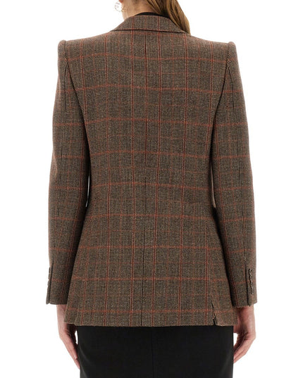 PLAID WOOL TAILORED JACKET