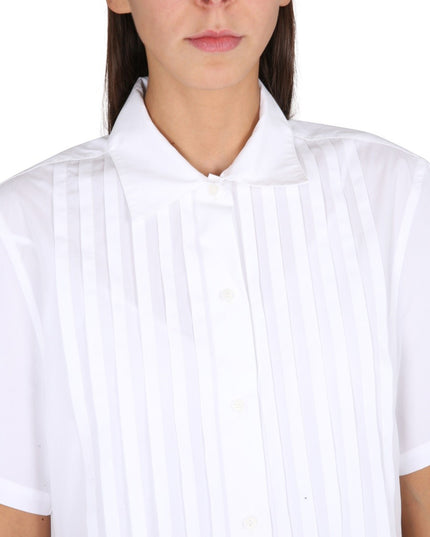 PLEATED CHEMISE DRESS