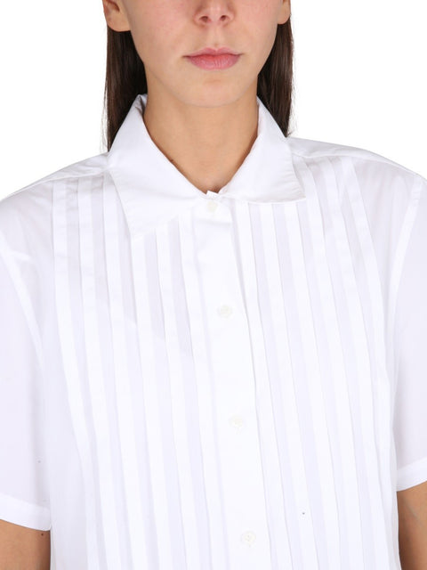 PLEATED CHEMISE DRESS