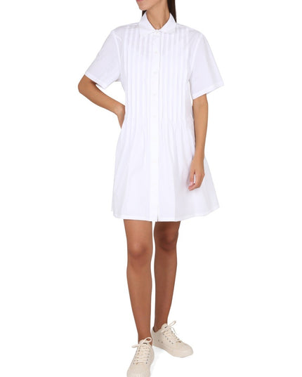 PLEATED CHEMISE DRESS