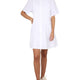 PLEATED CHEMISE DRESS