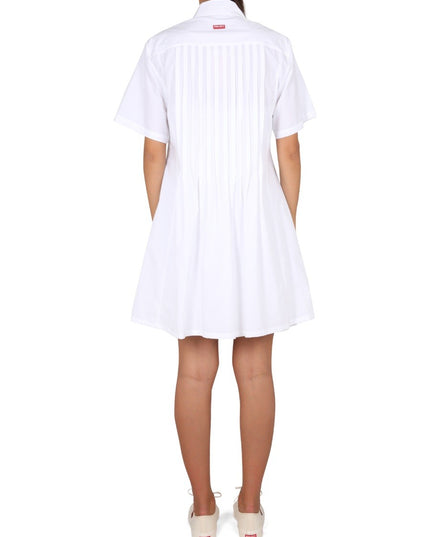PLEATED CHEMISE DRESS