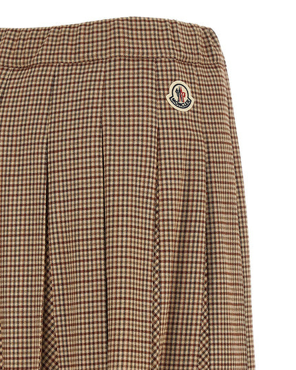 Pleated midi skirt