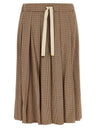 Pleated midi skirt