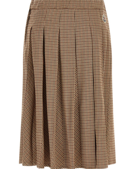 Pleated midi skirt
