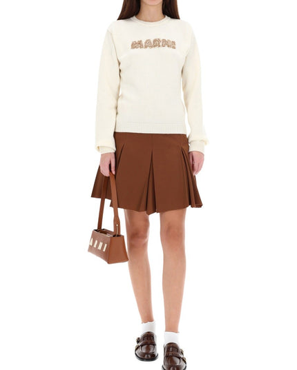 PLEATED MINISKIRT