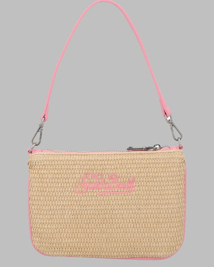 POCHETTE "PARISIENNE" MINI EFFETTO PAGLIA