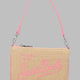 POCHETTE "PARISIENNE" MINI EFFETTO PAGLIA