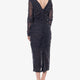 Polka-dots dress with drapery