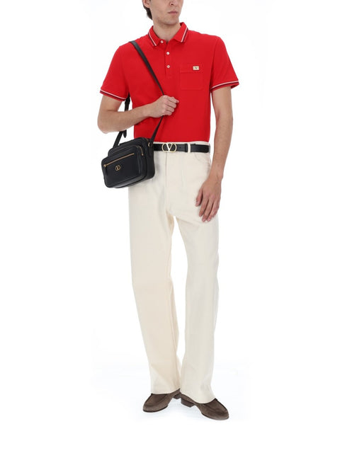 POLO CON PATCH LOGO