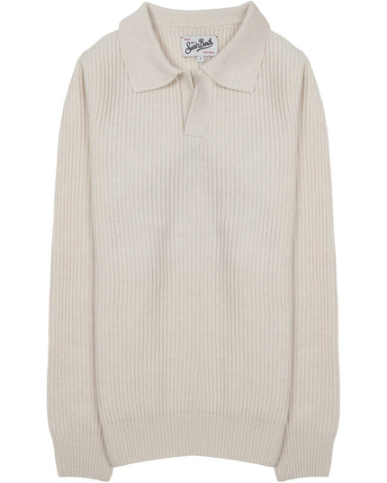 MAGLIA CON COLLETTO A POLO