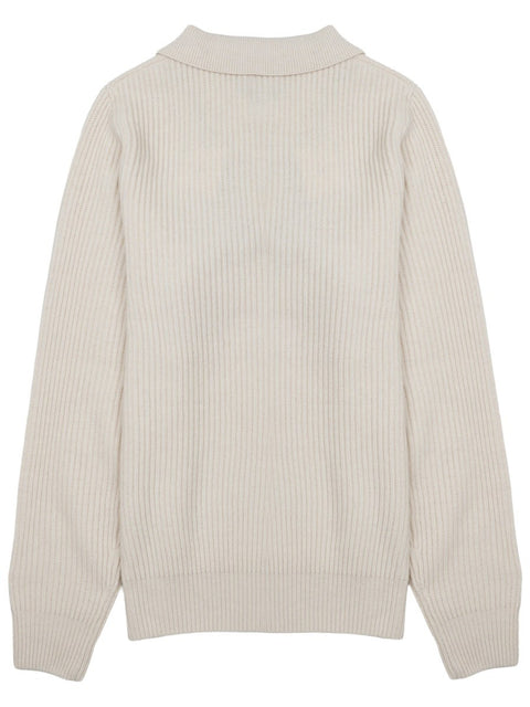 MAGLIA CON COLLETTO A POLO