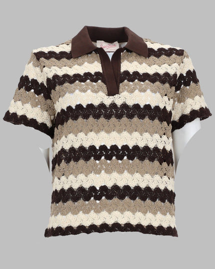 POLO IN COTONE CROCHET