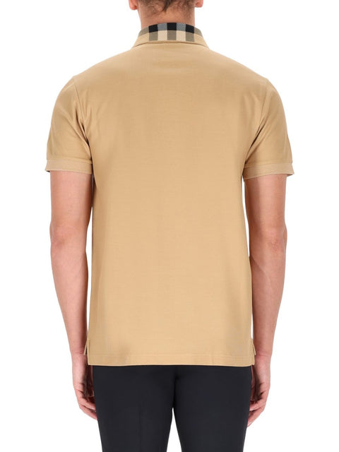 POLO SHIRT WITH "CHECK" COLLAR