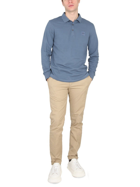 POLO WITH LOGO PATCH