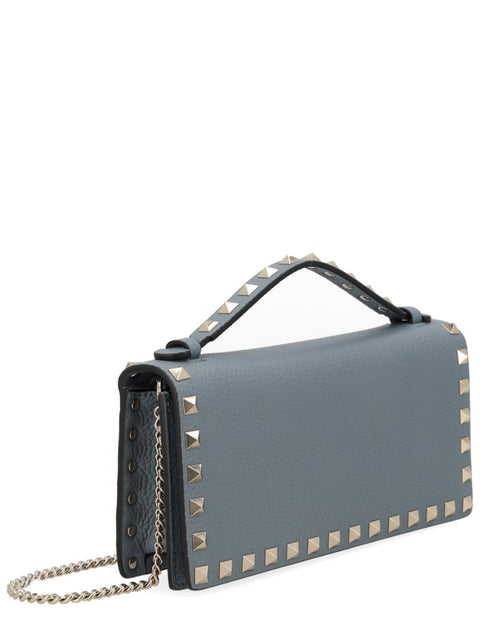 PORTAFOGLIO "ROCKSTUD" CON CATENA