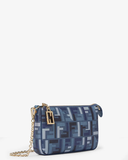 Pouch Baguette FF jacquard fabric shoulder bag