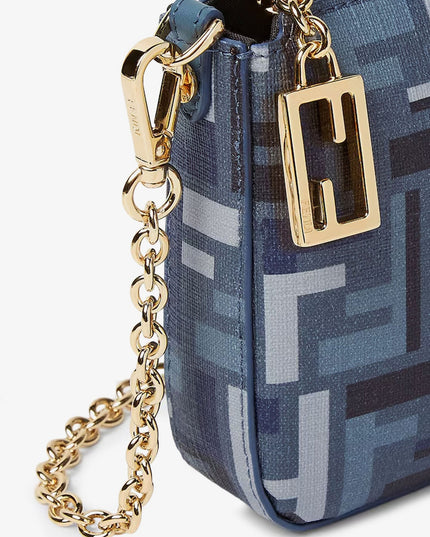 Pouch Baguette FF jacquard fabric shoulder bag