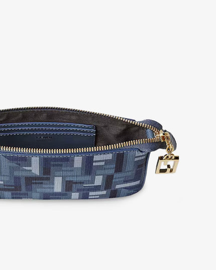 Pouch Baguette FF jacquard fabric shoulder bag
