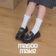 British Style Glossy Leather Loafers
