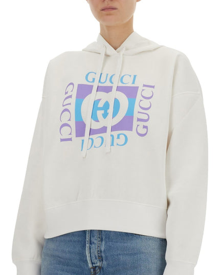 PRINTED COTTON HOODIE