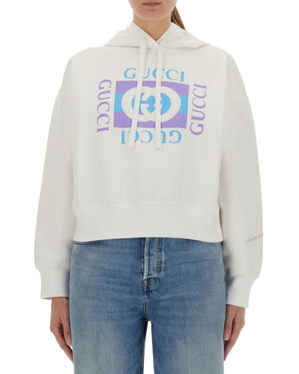 PRINTED COTTON HOODIE