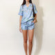 Printed silk shirt