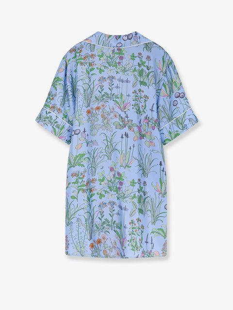 Printed silk shirt