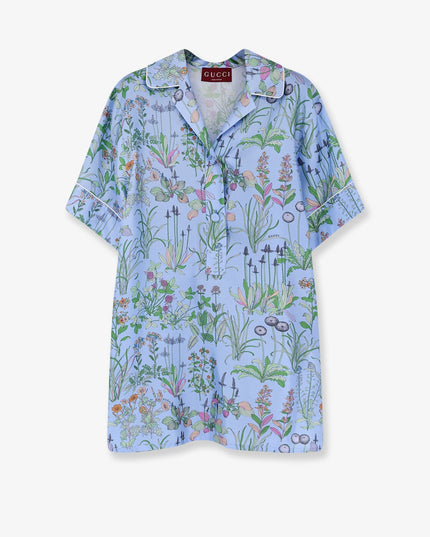 Printed silk shirt