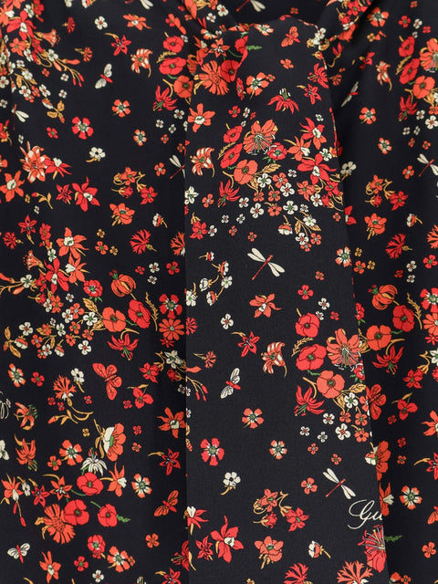 Printed silk shirt