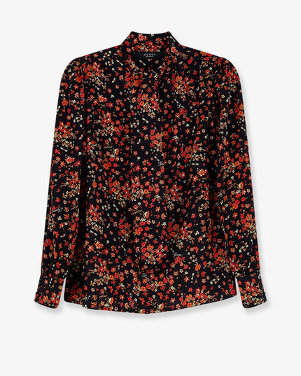 Printed silk shirt