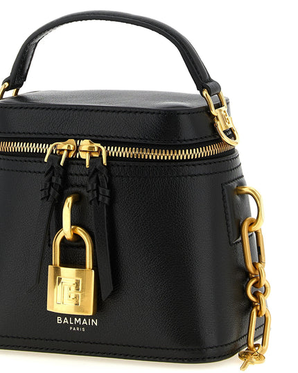 Balmain | Pulse Vanity Büffelleder-Handtasche | Schwarz