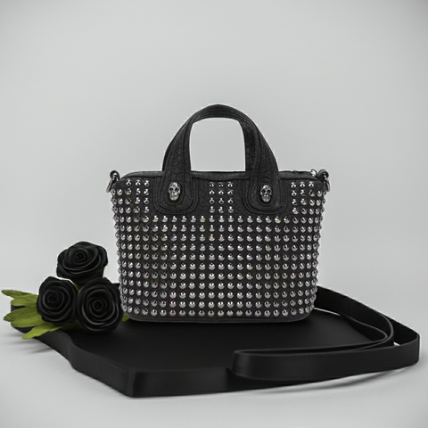 3D Crystal Skull Bag Nietentasche