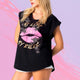 Vintage Lips Oversize T-Shirt IBIZA Style - ModeEcho
