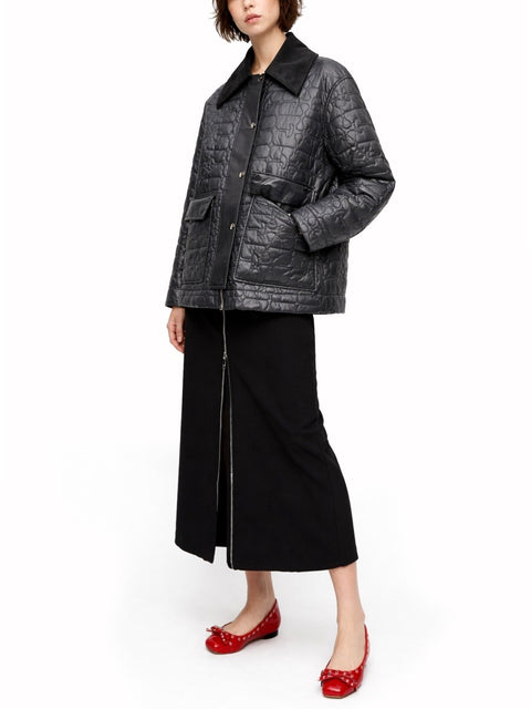 QUILTED MIDI JACKET