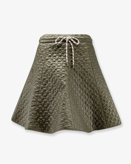 Quilted nylon skirt