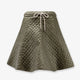 Quilted nylon skirt