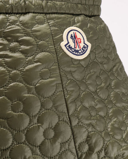 Quilted nylon skirt