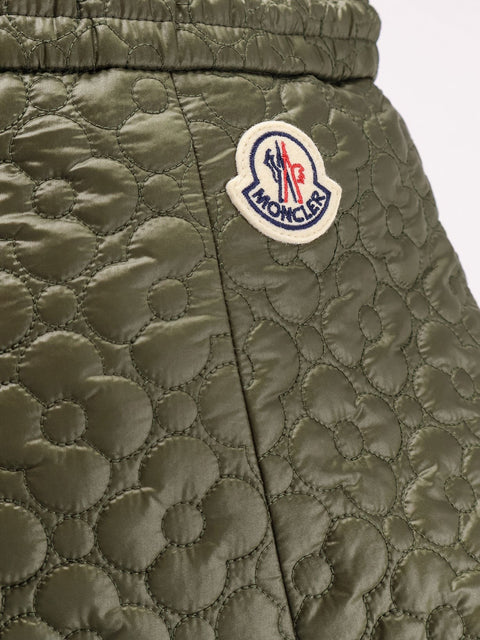 Quilted nylon skirt