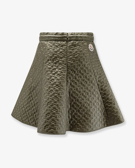 Quilted nylon skirt