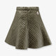 Quilted nylon skirt