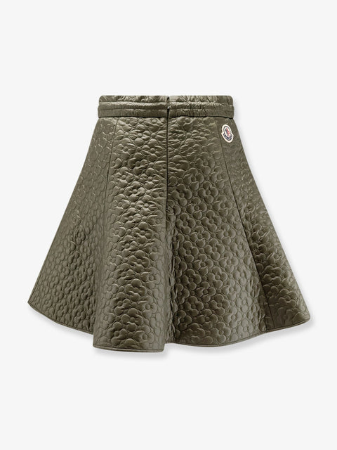 Quilted nylon skirt